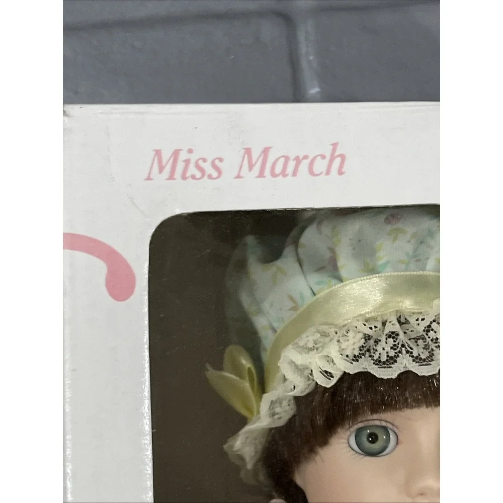 1990 Gorham Dolls of the Month Miss March DM3 15in Porcelain Doll